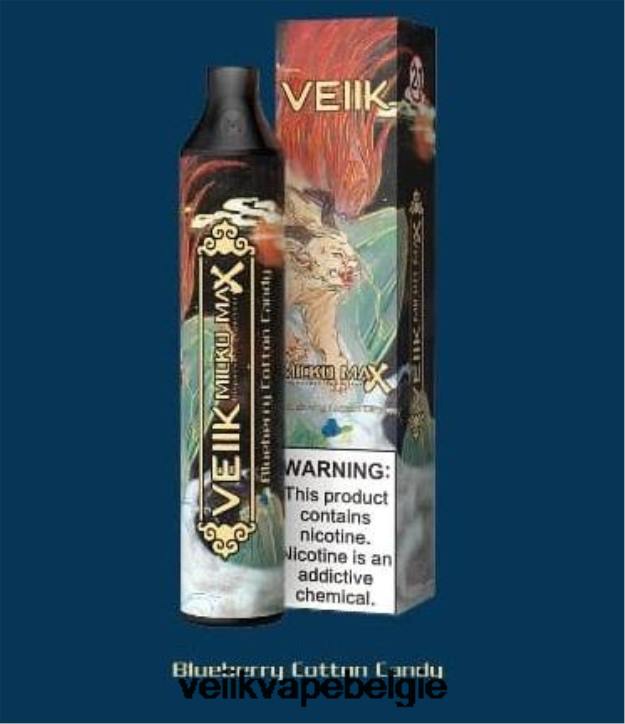 VEIIK Micko MAX wegwerpvape 1500 trekjes bosbessen suikerspin 462F46 - Vape VEIIK Micko