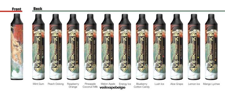 VEIIK Micko MAX wegwerpvape 1500 trekjes weelderig ijs 462F45 - VEIIK Vape Juice